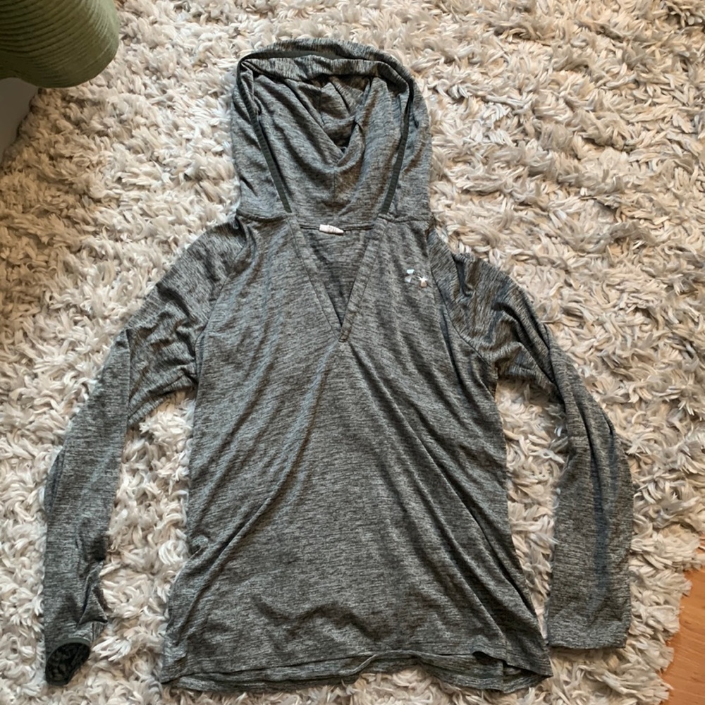 Olive Heather under armor hoodie